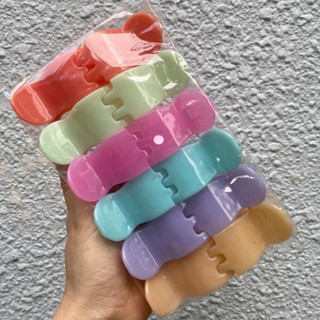 Set 12 Kẹp Càng Cua 5 Răng Pastel Bền Đẹp Giá Rẻ Bèo Đủ Màu