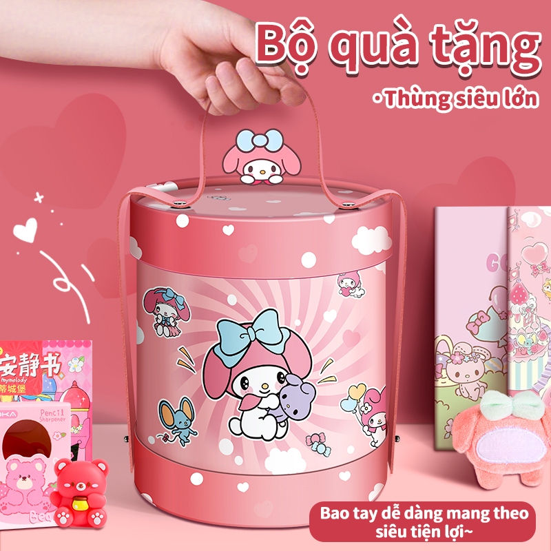 Đồ Dùng Học Tập Siêu Xinh, Bộ Quà Tặng Sinh Nhật + 1/6, Gồm Văn Phòng Phẩm Và Túi Bút Cho Bé
