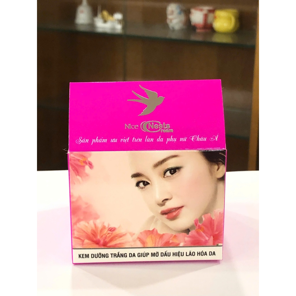 NICE NEST - KEM DƯỠNG TRẮNG DA GIÚP MỜ DẤU HIỆU LÃO HÓA DA - 10G