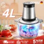 OIMIU Máy Xay Thịt đa Năng inox 304 dung tích Côí Xay Thịt Thuỷ Tinh 3L 4L