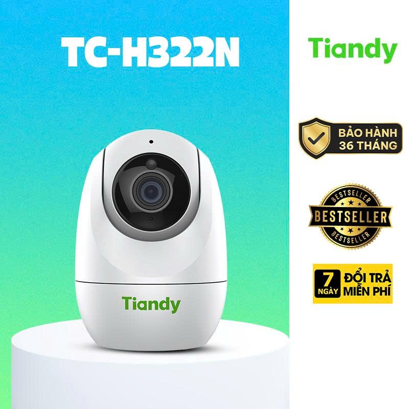 Camera WF TIANDY H322N 2MP/TC-H332N 3MP/TC-H342N 4MP Chính Hãng - Xoay 360 Độ, Đàm Thoại 2 Chiều,Theo Dõi Chuyển Động