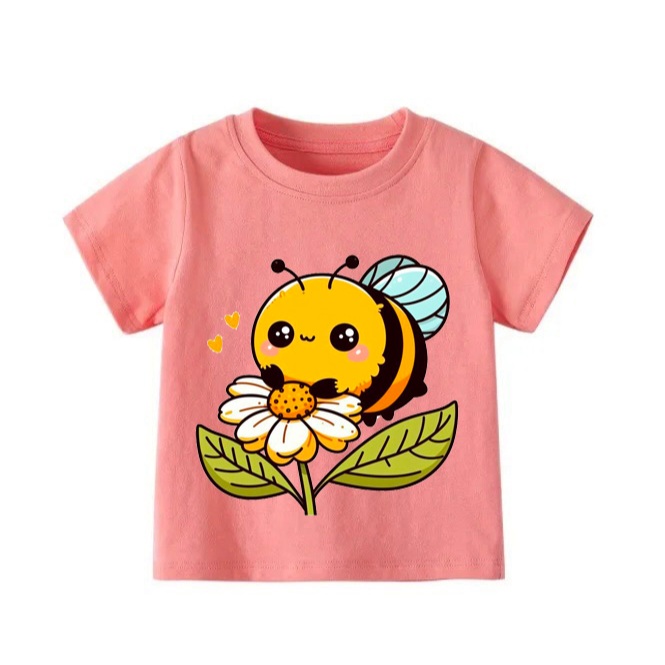 👕 Áo Thun Bé Gái mềm mịn thoáng mát in hình dễ thương 👕 AT680