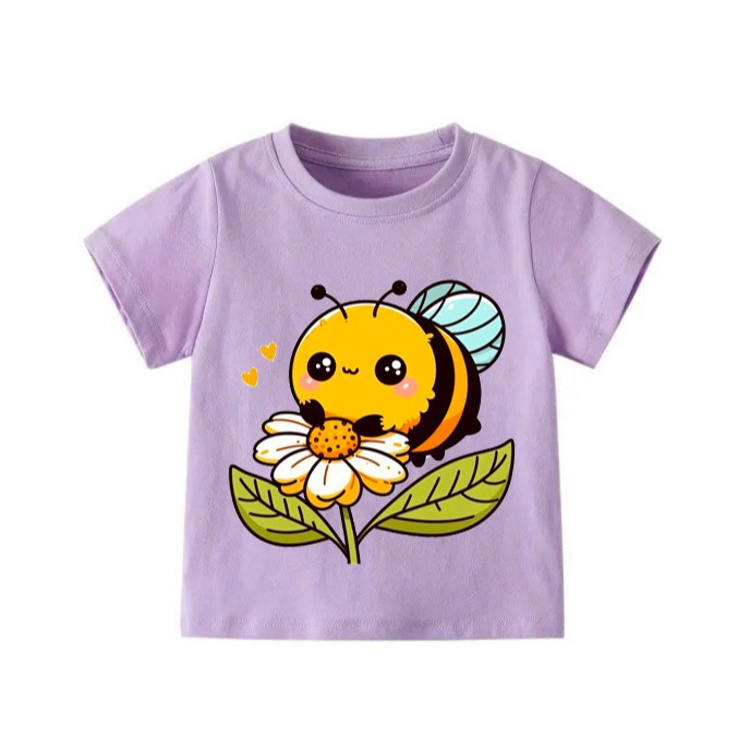 👕 Áo Thun Bé Gái mềm mịn thoáng mát in hình dễ thương 👕 AT680