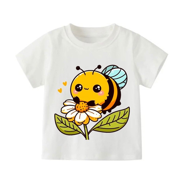 👕 Áo Thun Bé Gái mềm mịn thoáng mát in hình dễ thương 👕 AT680