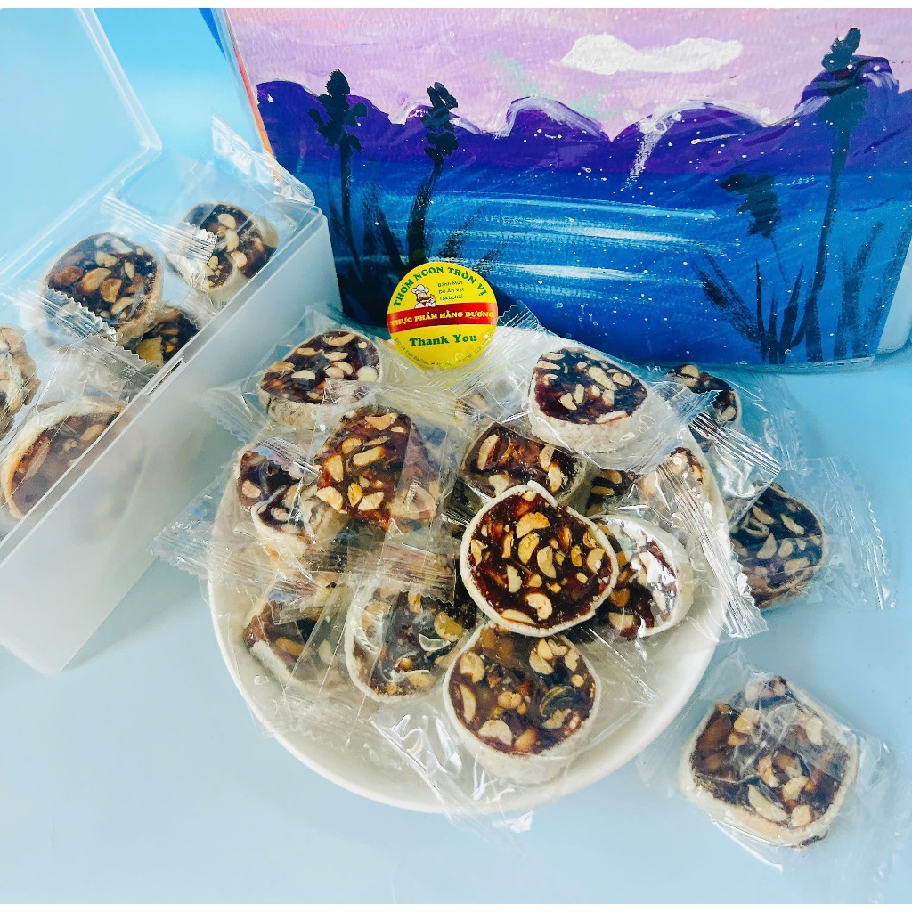 1Kg Kẹo Chuối Tươi Cuộn Bánh Tráng/ 500g