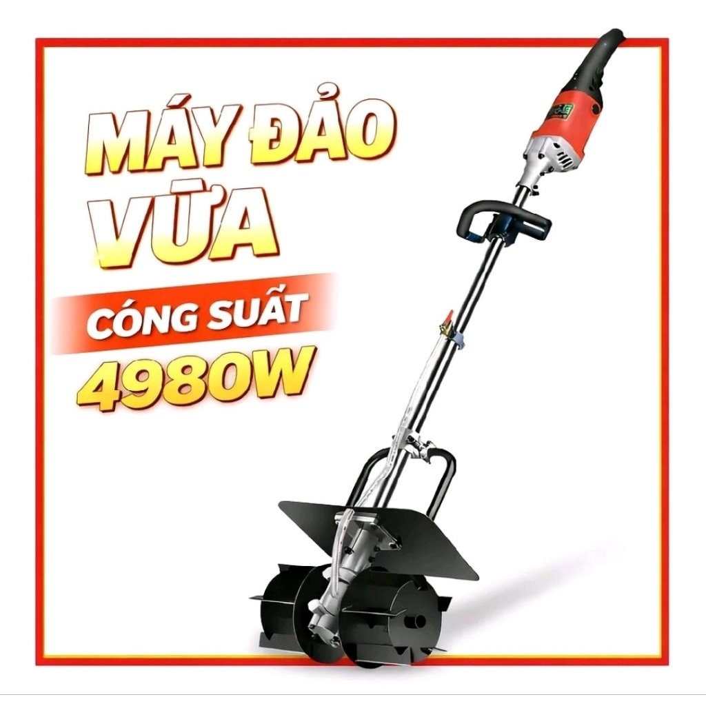 Máy Đảo Vữa Cầm Tay 4980W – Máy Trộn Hồ Công Suất Lớn Cho Thợ Xây Công Trình , máy trộn vữa mini