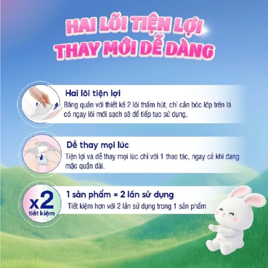 [MỚI RA MẮT] DIANA BĂNG QUẦN DOUBLE FRESH HAI LÕI M-L2 L-XL2 M-L6 L-XL6