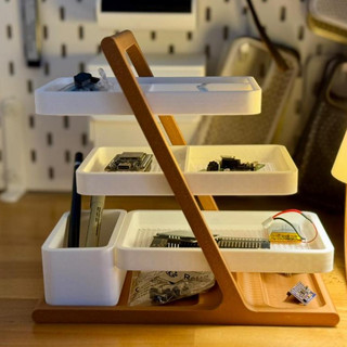 Kệ để bàn 3 tầng đa năng cao cấp – Giá đựng đồ mini gọn gàng, decor bàn làm việc, kệ lưu trữ mỹ phẩm/phụ kiện
