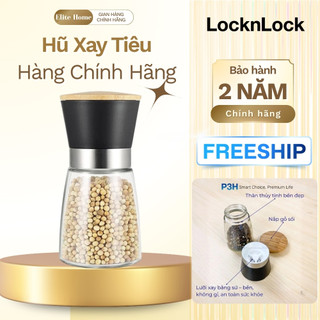 Hũ Xay Tiêu Thủy Tinh LocknLock CKO116 170ml – Lọ Xay Gia Vị Cao Cấp, Nắp Xoay Tiện Lợi