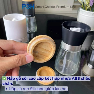Hũ Xay Tiêu Thủy Tinh LocknLock CKO116 170ml – Lọ Xay Gia Vị Cao Cấp, Nắp Xoay Tiện Lợi