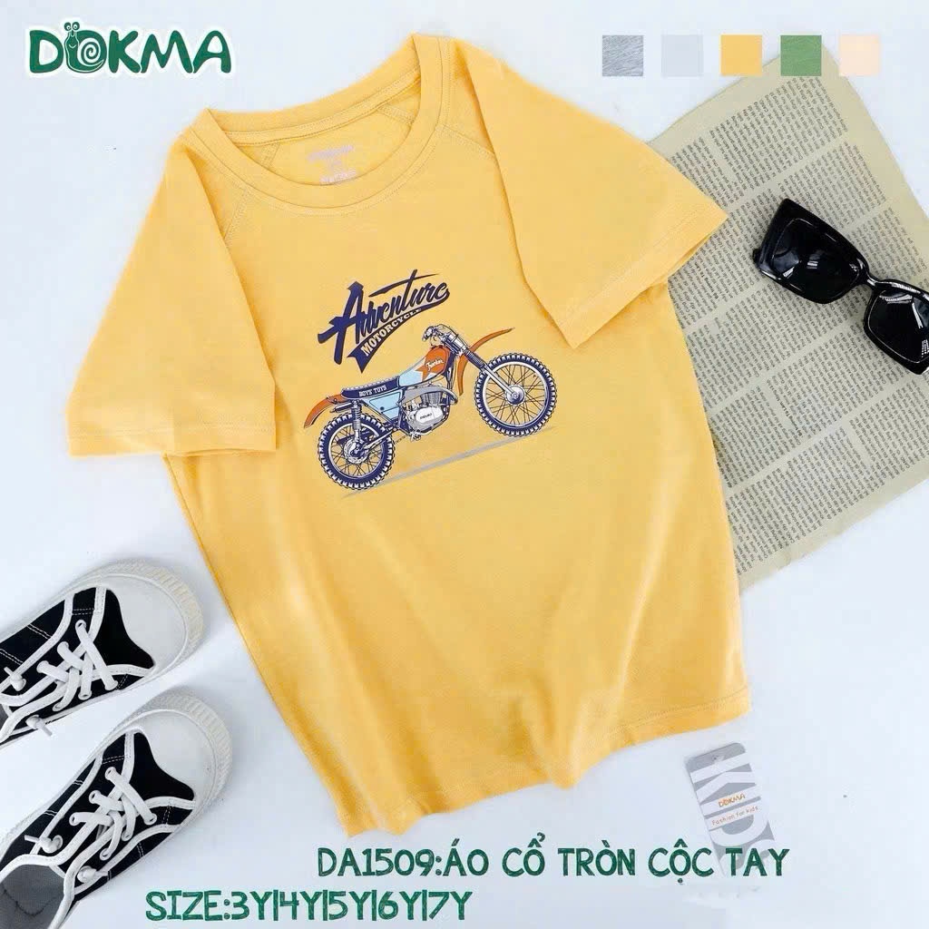 (11-25kg, 3-7Y) Áo Cộc Tay Bé Trai Dokma DA1509 DA2132 DA2957