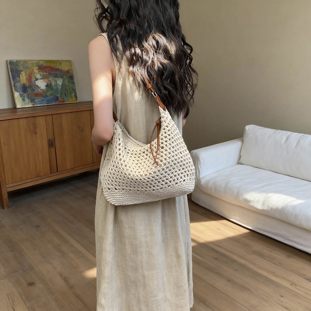 IK Túi Cói Đi Biển Túi Tote Đi Biển Du Lịch Phối Đồ X30