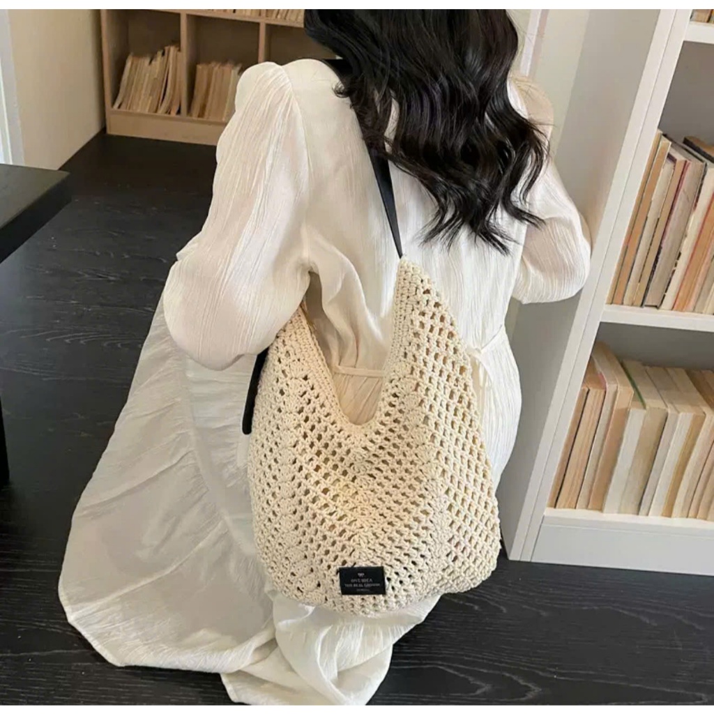 IK Túi Cói Đi Biển Túi Tote Đi Biển Du Lịch Phối Đồ X30