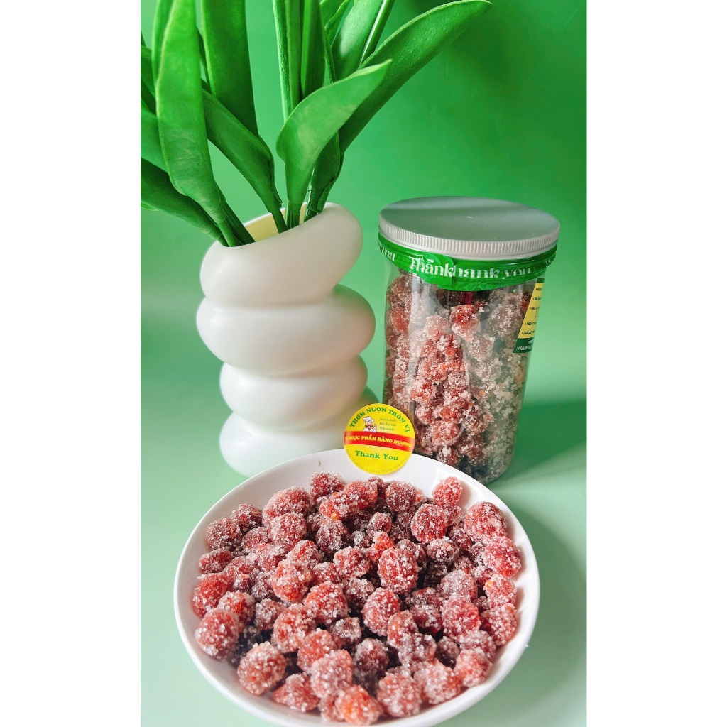 Hộp 500g Mứt chùm ruột Chanh Muối _ăn vặt, food, ngon