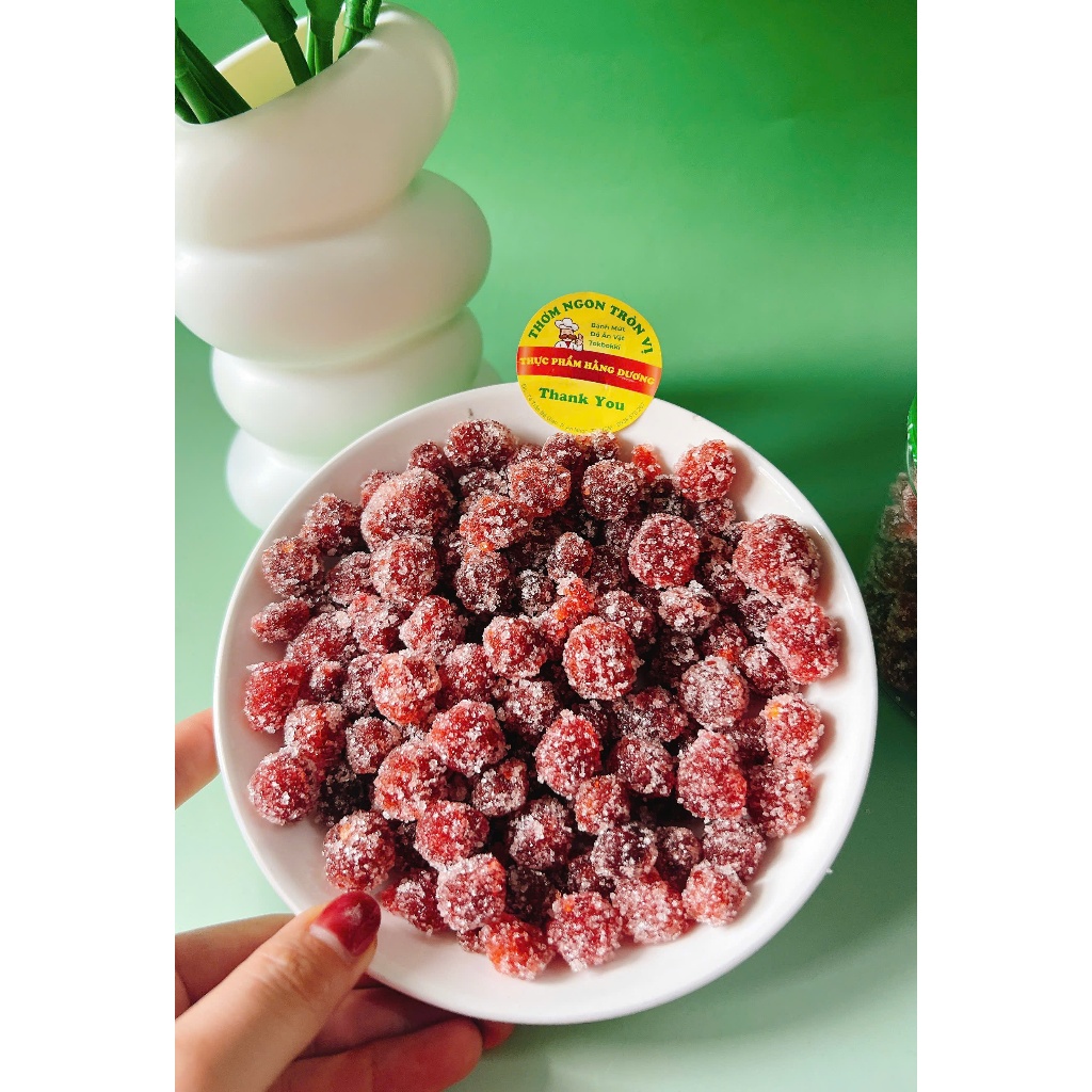 Hộp 500g Mứt chùm ruột Chanh Muối _ăn vặt, food, ngon