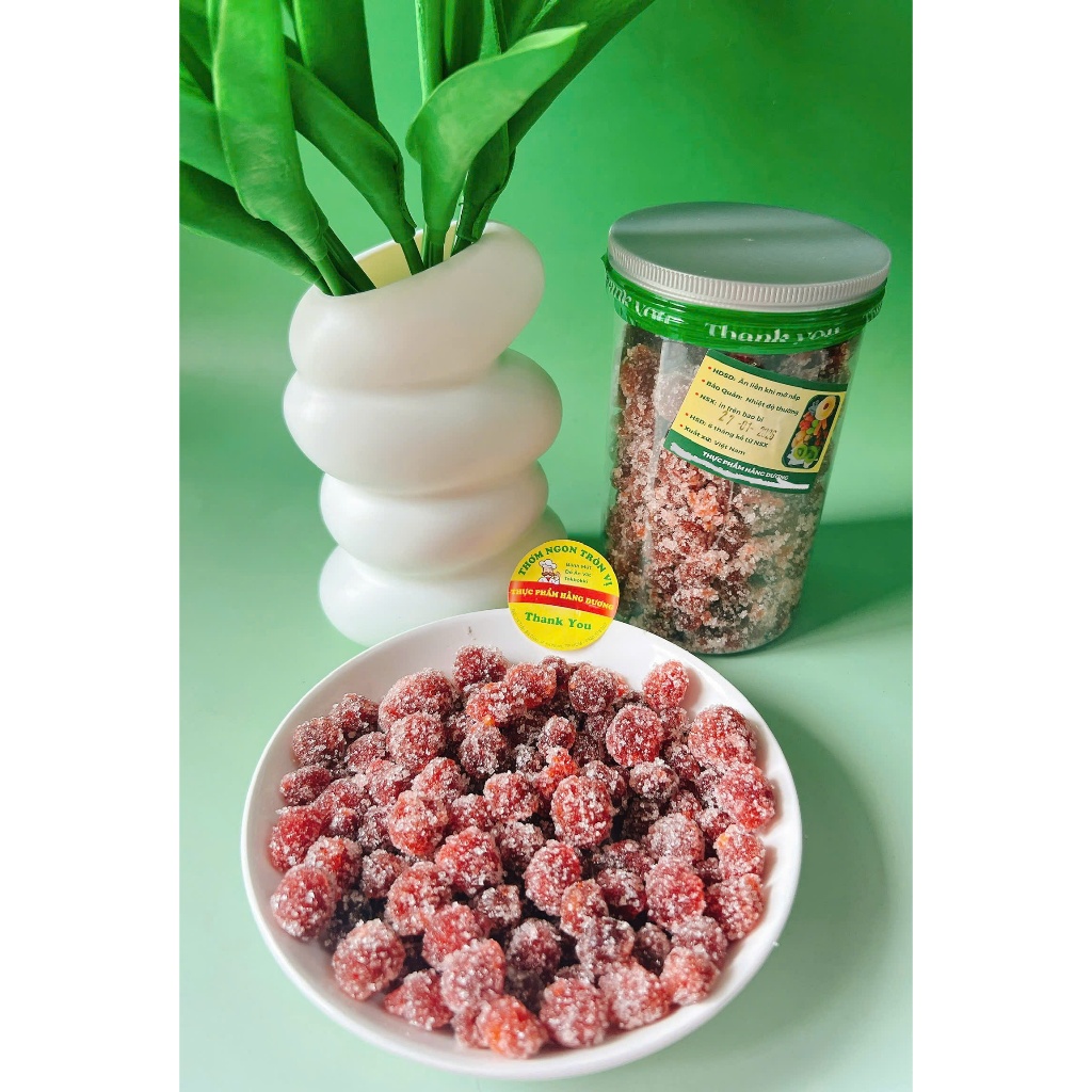 Hộp 500g Mứt chùm ruột Chanh Muối _ăn vặt, food, ngon
