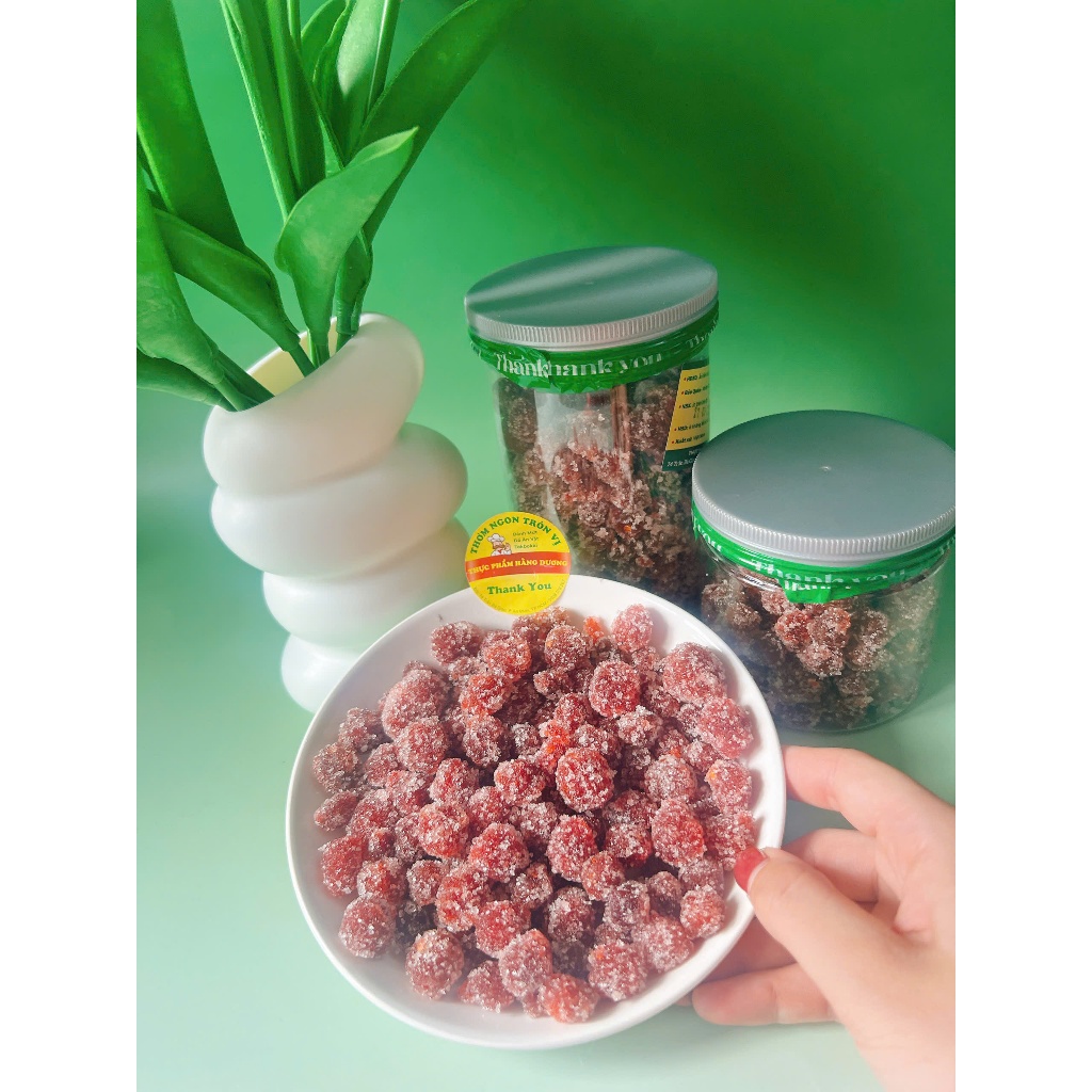 Hộp Mứt chùm ruột Chanh Muối _ăn vặt, food, ngon