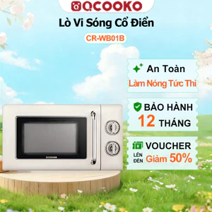 Lò Vi Sóng Cổ Điển Gia Đình QCOOKER Dung Tích Lớn 20L Làm Nóng Tức Thì Giao Diện Dễ Dùng