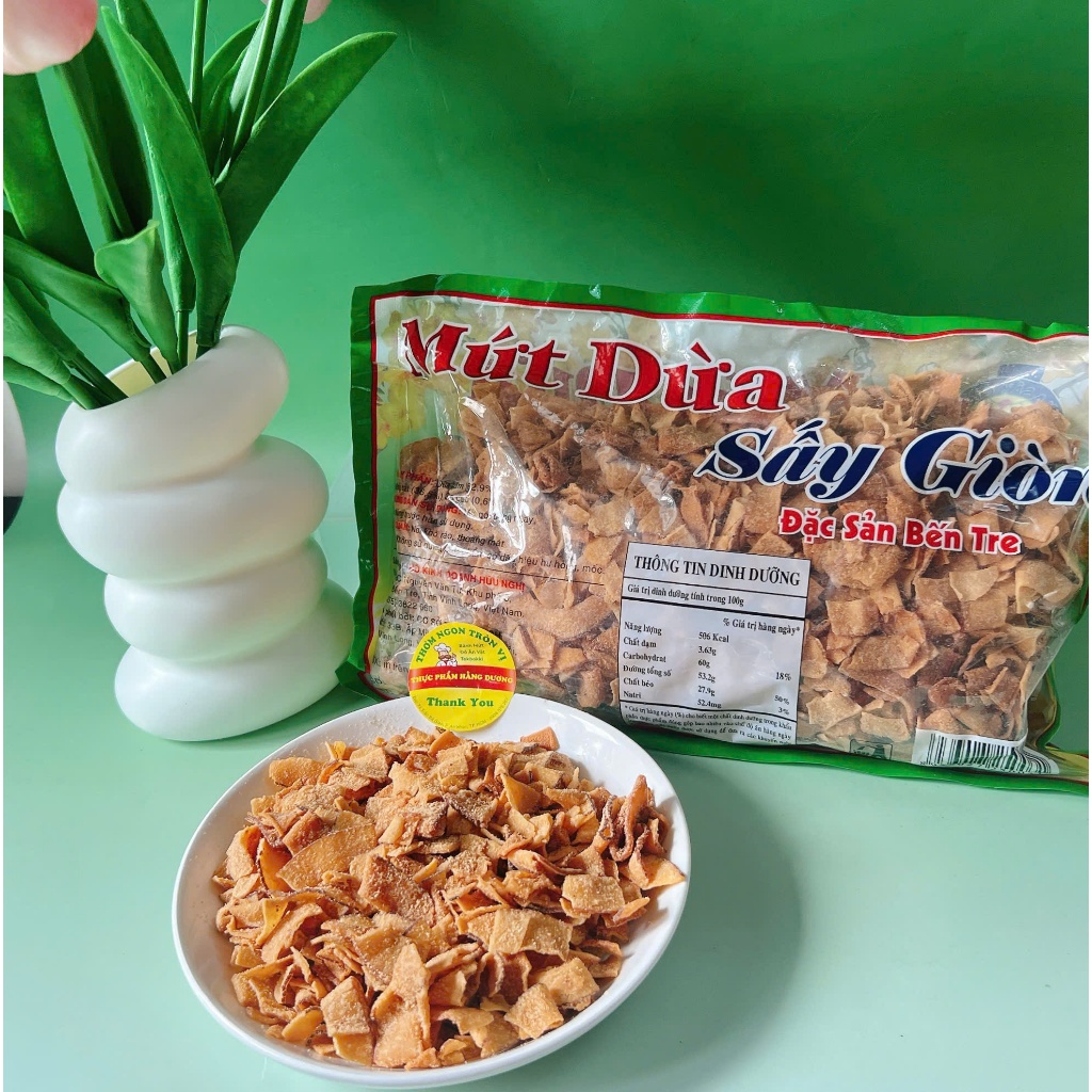 500g Dừa khô sấy giòn, thơm