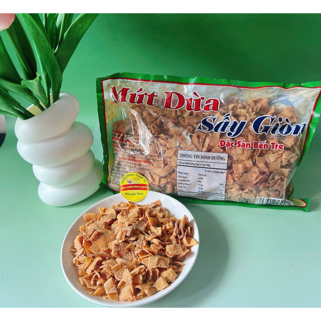 500g Dừa khô sấy giòn, thơm