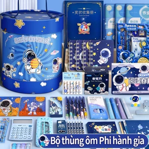 Hộp Quà Văn Phòng Phẩm Phi Hành Gia Ngộ Nghĩnh, Đồ Dùng Học Sinh Dễ Thương, Quà Tặng Mùa Tốt Nghiệp