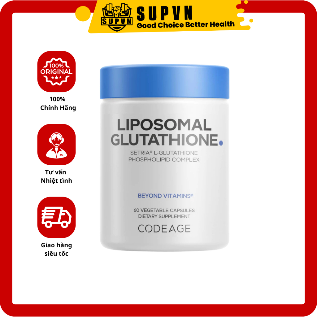codeage liposomal glutathione setria - 60 viên all-no-dg BPC-157 / TB-500 (Wolverine Packaging:Pouch