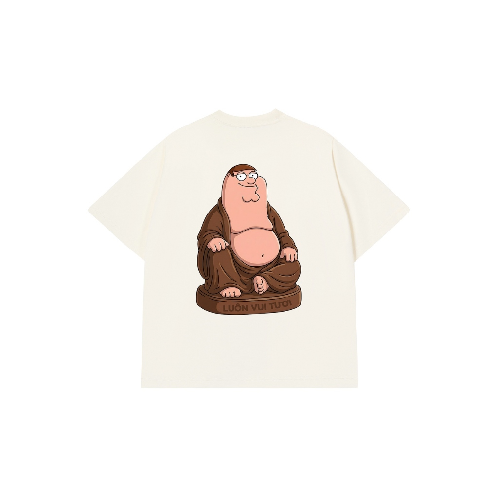Áo Vớ Vẩn Vui Tươi Áo Thun PETER ĐỊA Cotton 100% Oversize Nam Nữ TS89