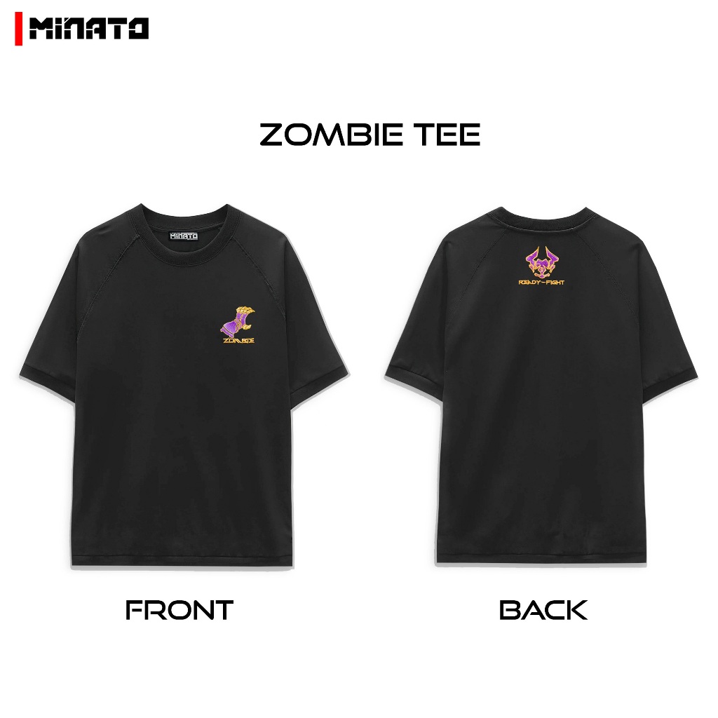 Áo Thun Magnum & Zombie Thêu  Unisex Nam Nữ Form Rộng Oversized