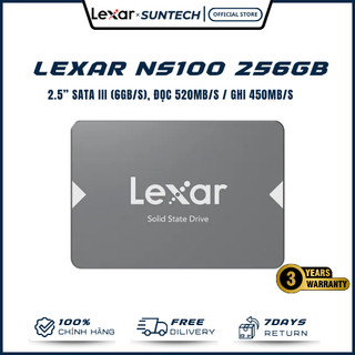 Ổ Cứng SSD Lexar NS100 256GB 2.5” SATA III - Đọc 520Mb/s, Ghi 450Mb/s, Bảo Hành Chính Hãng 3 Năm