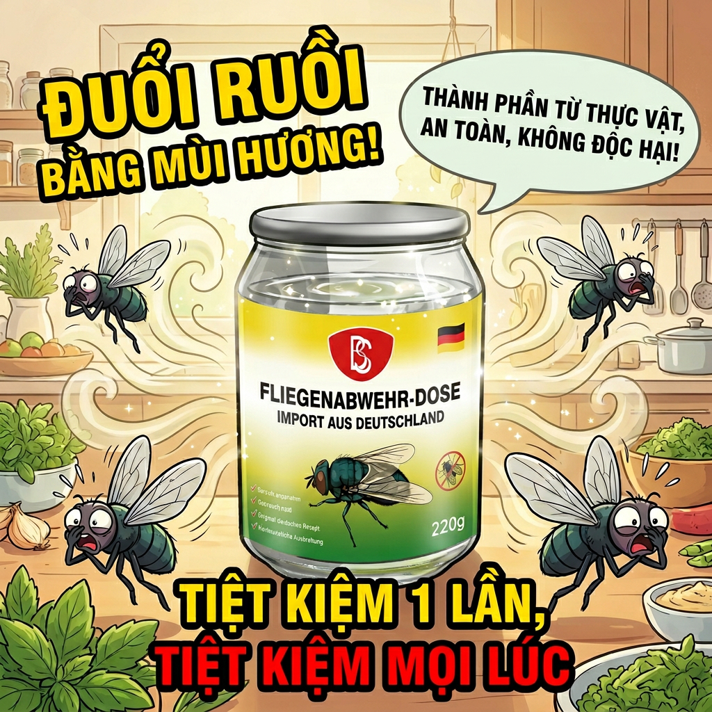 🪰 Thuốc diệt ruồi 🪰 Xua ruồi, diệt ruồi, xua ruồi nhà, sản phẩm Đức, không hóa chất, ưu đãi cực hấp dẫn