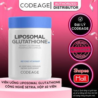 [KOL] TPBVSK Viên Uống Bảo Vệ Sức Khỏe Codeage Liposomal Glutathione (Setria), Hộp 60 viên