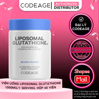 [KOL] TPBVSK Viên Uống Bảo Vệ Sức Khỏe Codeage Liposomal Glutathione 1000mg/serving, Hộp 60 Viên