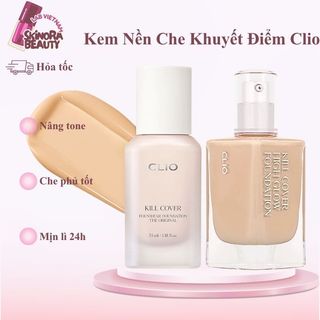 Kem Nền Clio Kill Cover Founwear Kiềm Dầu Kem Nền 24h Clio High Glow Foundation Căng Bóng Mịn Lì - Skinora Beauty