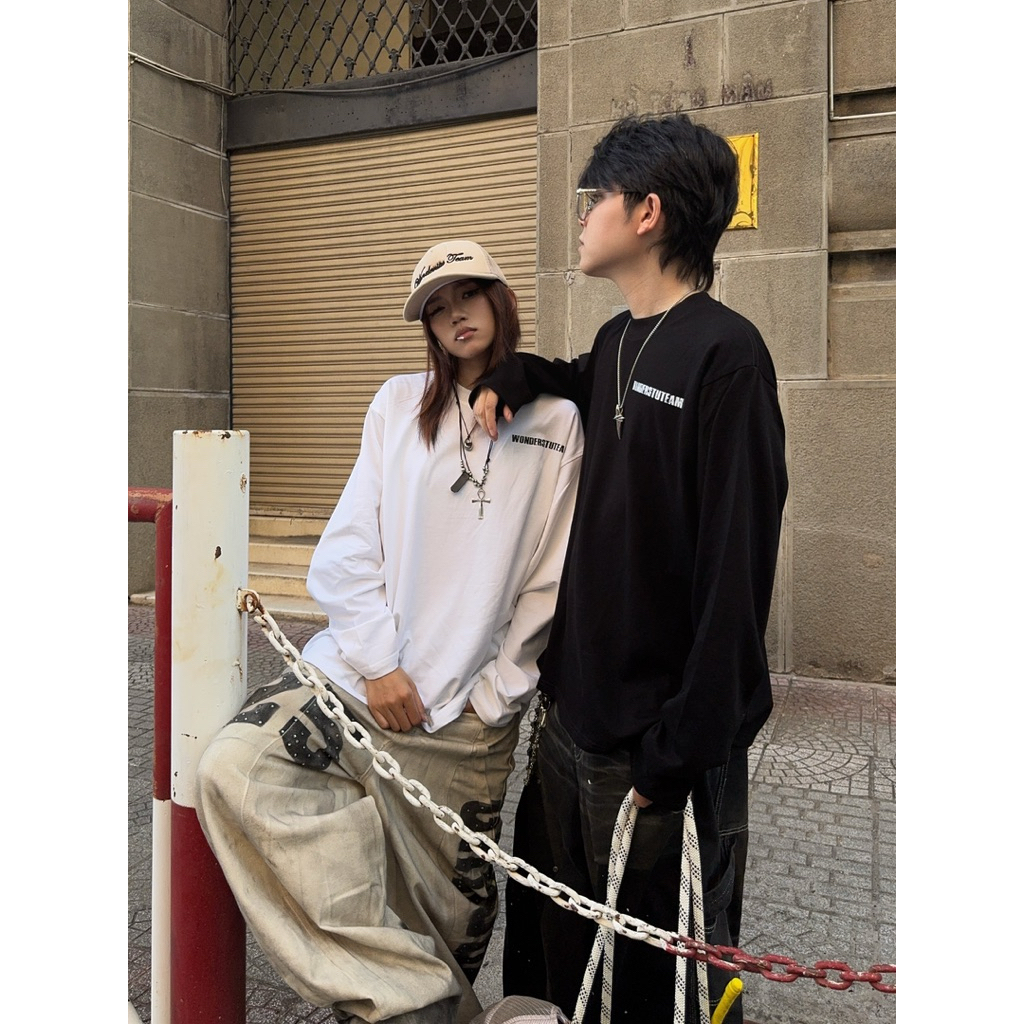 ÁO TAY DÀI LONG SLEEVE FORM BOXY "PRIVATE MEMBER" WONDERSTU - UNISEX