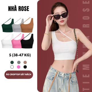 Áo Croptop Nữ Sát Nách 2 Dây Chéo Chất Vải Thun WAC011