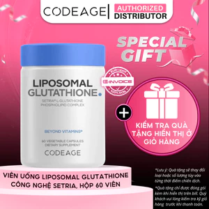 TPBVSK Viên Uống Bảo Vệ Sức Khỏe Codeage Liposomal Glutathione, hộp 60 viên.