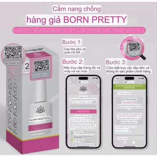 glue gel 6in1 Born Pretty chính hãng 15ml - Sơn gel liên kết 6 trong 1 base, nối úp cứng móng, top loang, top coat