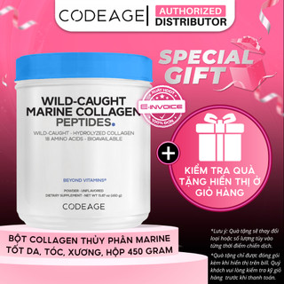 TPBVSK Bột Collagen Codeage Marine Collagen Peptides, hộp 450g