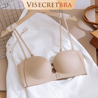 KOL - 250954 -- VISECRETBRA Áo Bra Áo Áo Ngực Nữ Su Đúc Cài Trước Dây Vai Tháo Rời Mút Dày Vừa Gom Quả Mặc Áo Không Dây