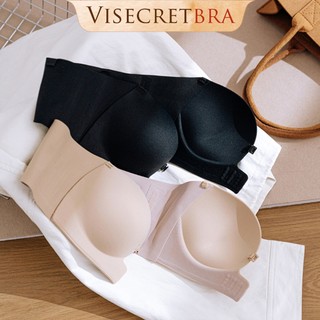 KOL - 250954 -- VISECRETBRA Áo Bra Áo Áo Ngực Nữ Su Đúc Cài Trước Dây Vai Tháo Rời Mút Dày Vừa Gom Quả Mặc Áo Không Dây