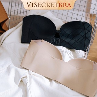 KOL - 250954 -- VISECRETBRA Áo Bra Áo Áo Ngực Nữ Su Đúc Cài Trước Dây Vai Tháo Rời Mút Dày Vừa Gom Quả Mặc Áo Không Dây
