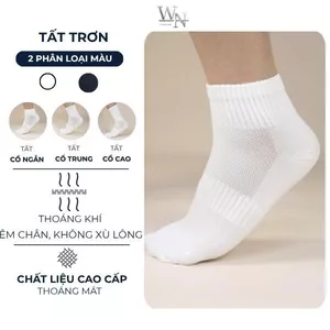 Tất Vớ Trơn Basic Soxter dệt kim cao cấp, Tất Nam Nữ, Thể thao, Đi chơi, Chất liệu co dãn, Không xù lông,Thoáng khí