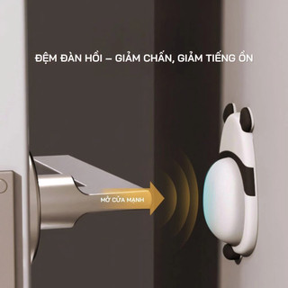 Miếng Dán Tường Chặn Tay Nắm Cửa / Tủ Lạnh Chống Sốc Dày Dặn Bằng Silicon Họa Tiết Hoạt Hình Động Vật Dễ Thương 88541