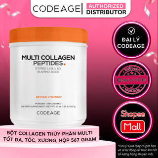 [KOL] TPBVSK Bột Collagen Codeage Multi Collagen Peptides, hộp 567g