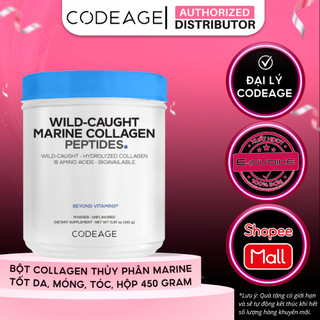 [KOL] TPBVSK Bột Collagen Hỗ Trợ Đẹp Da Codeage Marine Collagen Peptides, hộp 450g