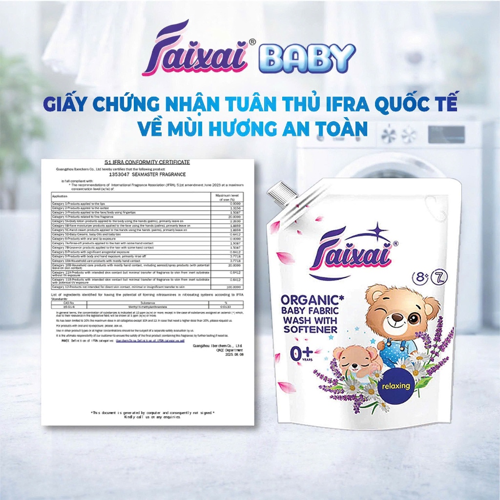[ECG] GEL GIẶT XẢ FAIXAI BABY 1.6L