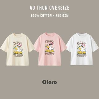 Áo Thun Nam Nữ áo phông Oversize Cổ Tròn phong cách mùa hè tươi mát TS189