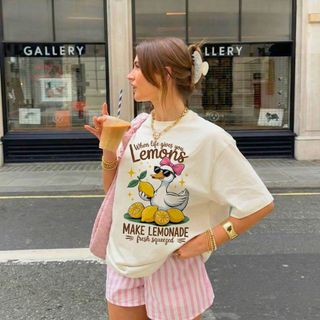 Áo Thun Nam Nữ áo phông Oversize Cổ Tròn phong cách mùa hè tươi mát TS189
