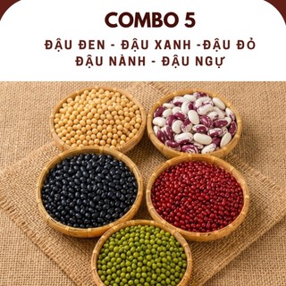 [Hàng Mới] COMBO 3,5,7,9 Loại Đậu Quê Hồn Quảng - Đậu Sạch, Không Chất Bảo Quản - Nấu Chè, Làm Sữa Hạt, Ăn Dặm Cho Bé