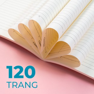 Combo 5 Vở Kẻ Ngang Classma BST "Nơ" 100gsm, Giấy Vàng Chống Loá, Bìa Cán Bóng Chống Nước Cao Cấp